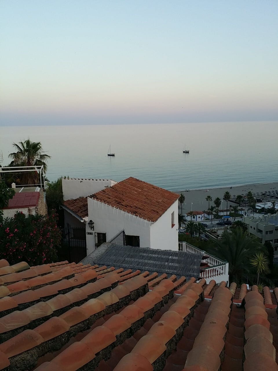 Sunset view from terrace.