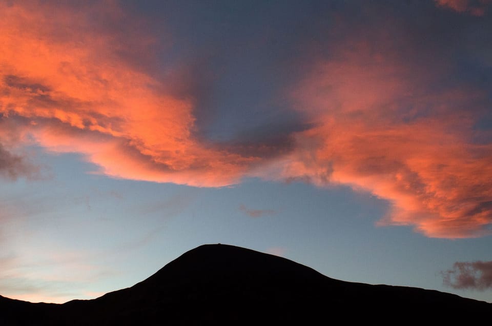Croagh Patrick sunrise - view from apartment