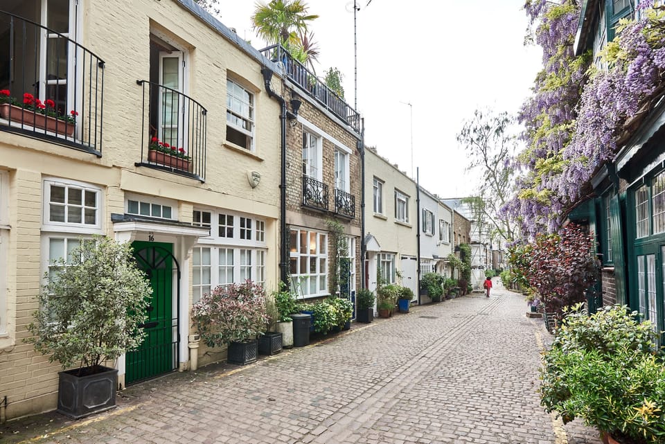Quiet cobbled street