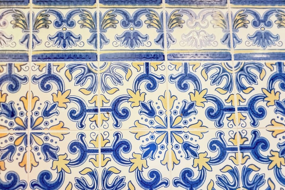 Portuguese tiles - because you are staying at a Portuguese home