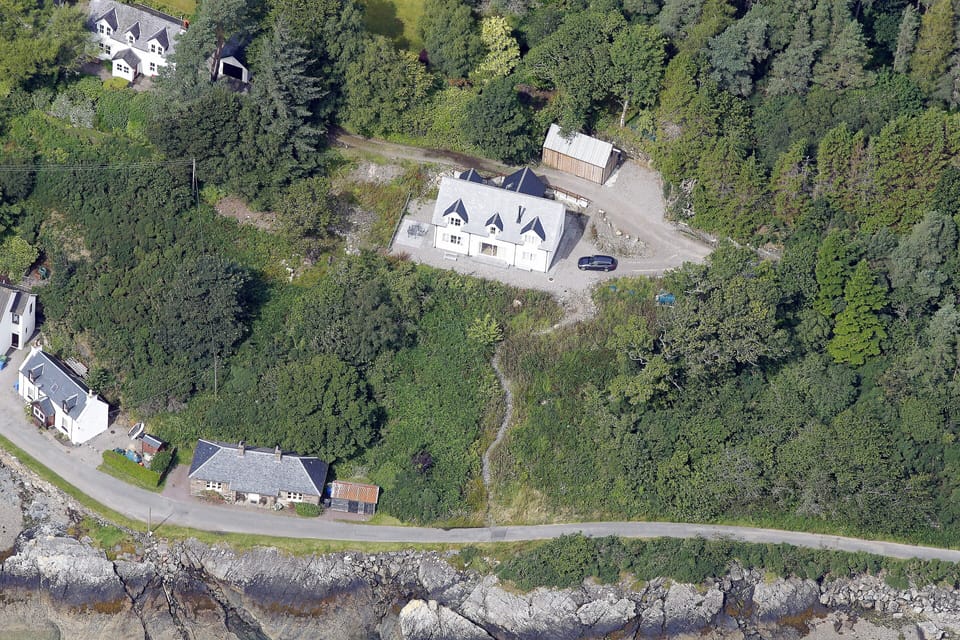 Bird's eye view of the Lodge.