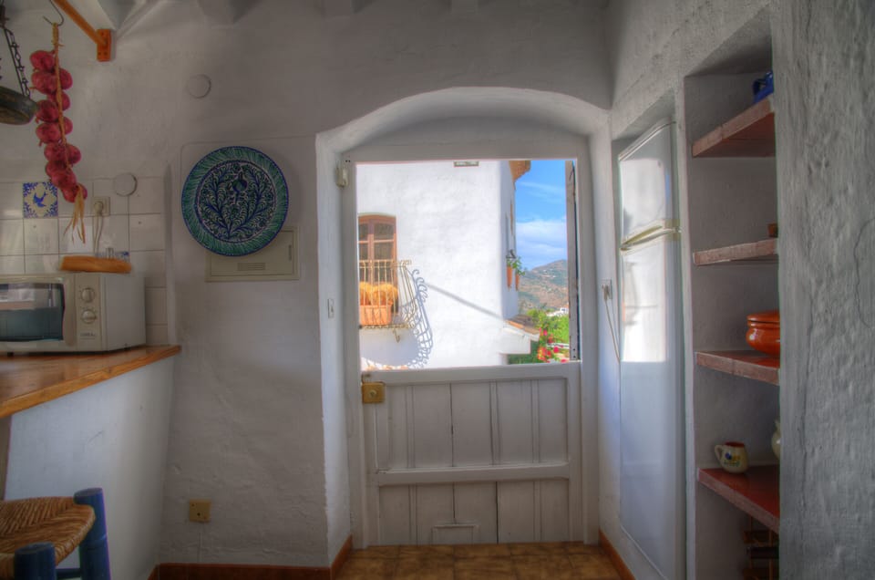 View from the stable door in the kitchen