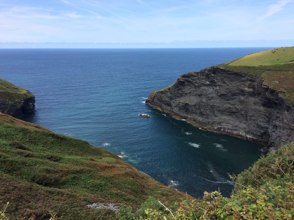 Cliffs near Boscastle, on south west coast path