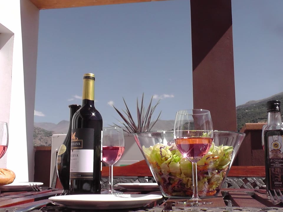 Lunch on the terrace!  A perfect place to enjoy good food with fabulous views.