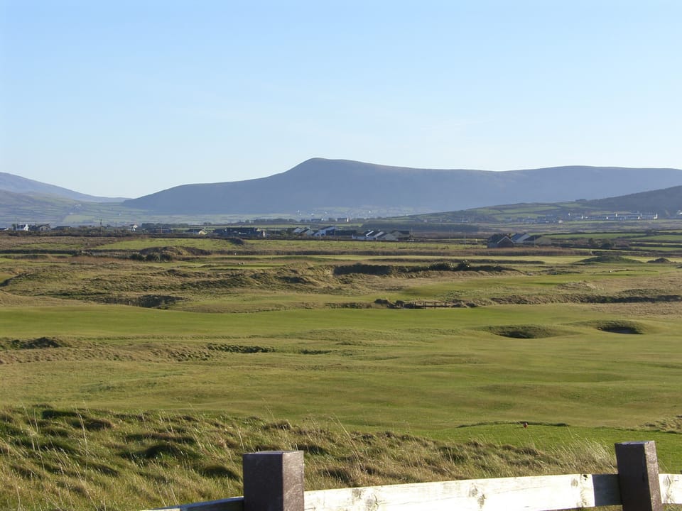 Golf course at rear of house