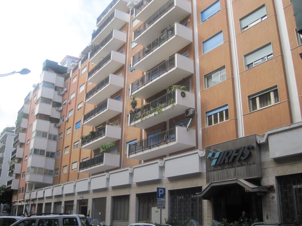 Front of the building. The apartment is on the 7th floor. There are 2 lifts