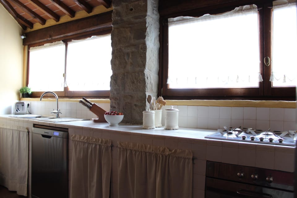 La zona lavoro della cucina