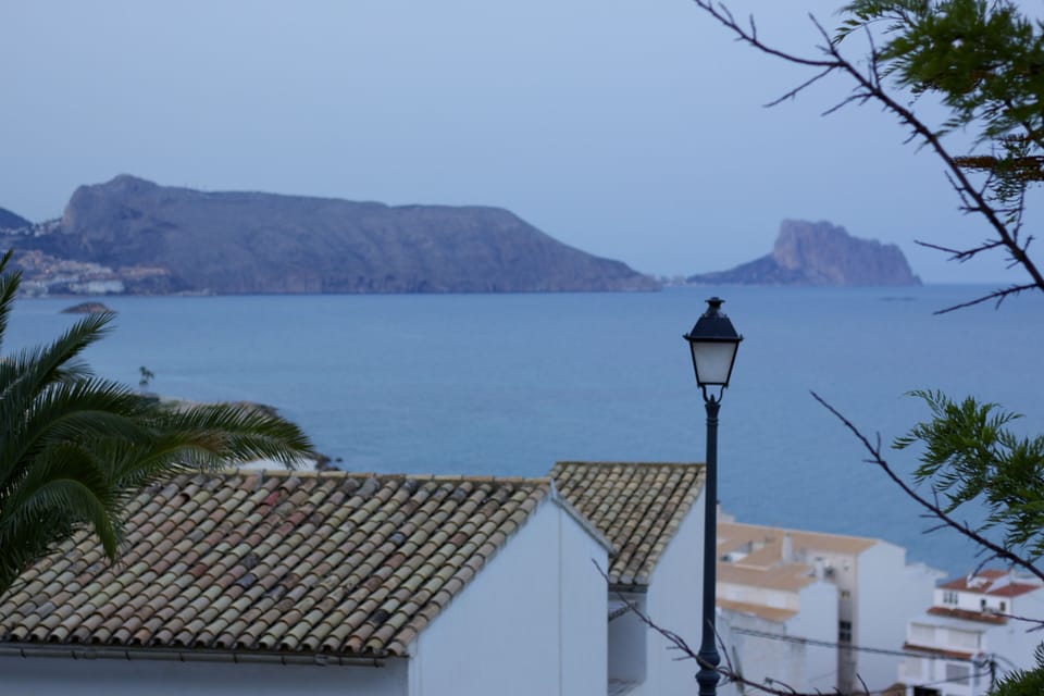 Looking out towards Calpe at dusk