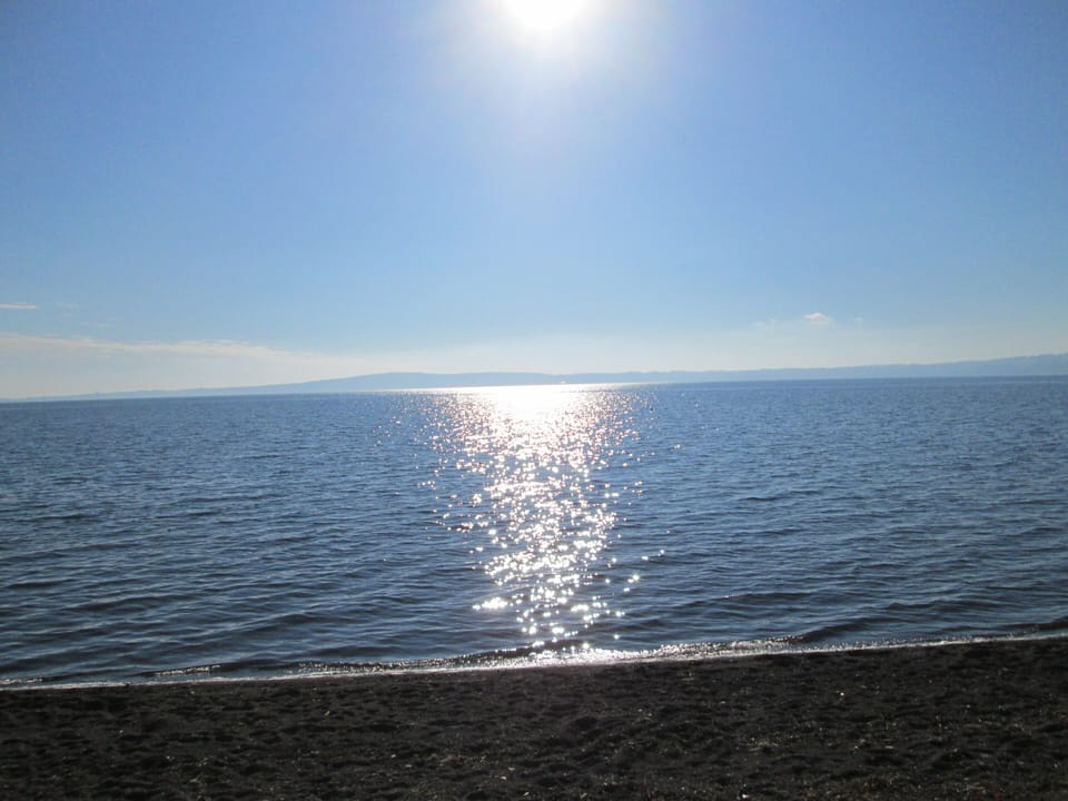 Sunset on the lake at Trevignano Romano
