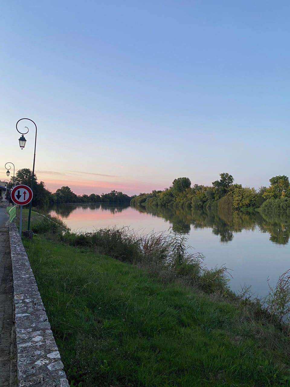 Rue du Port, 20 metres from house offers beautiful sunset views by the Dordogne 
