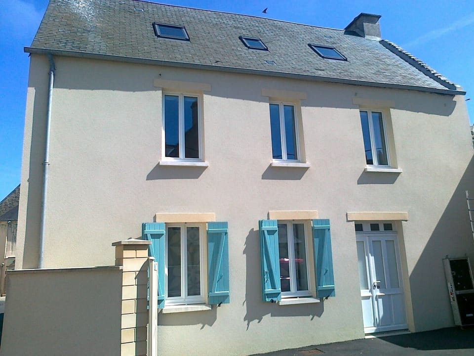 Your house facing South-West and your parking spot.