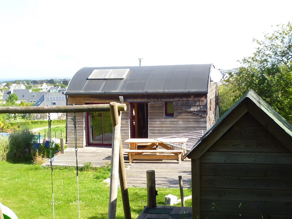swing and cabin for children