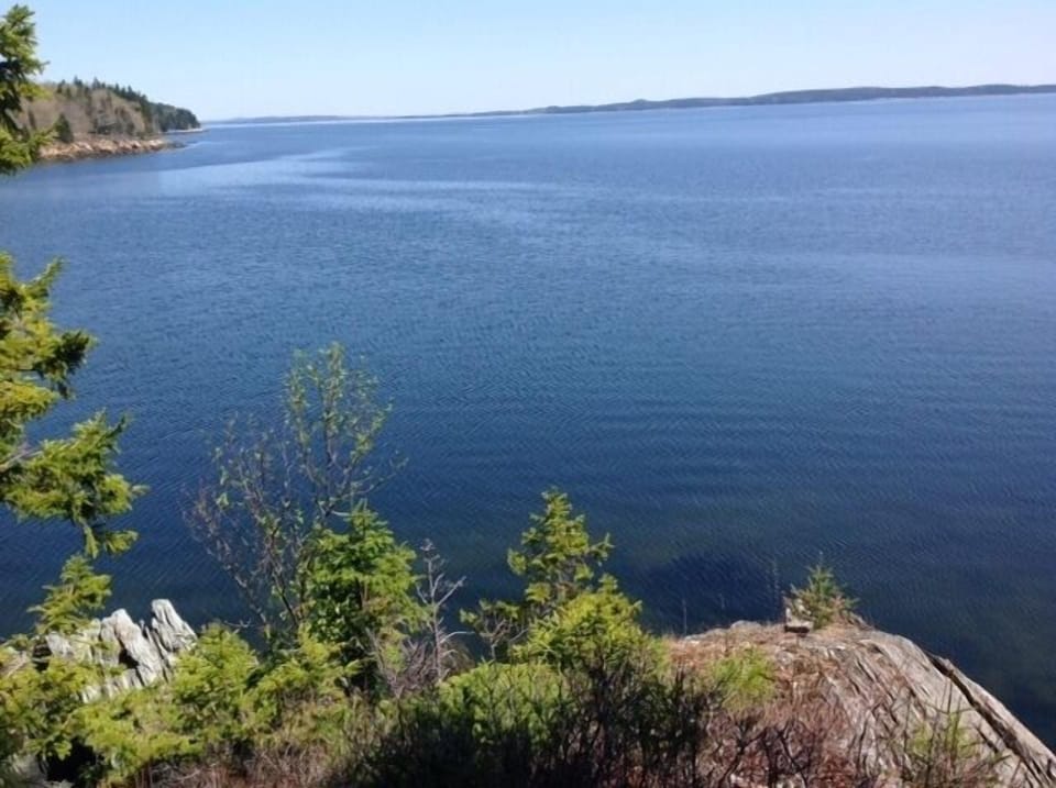 Northeasterly view with Castine in the distance