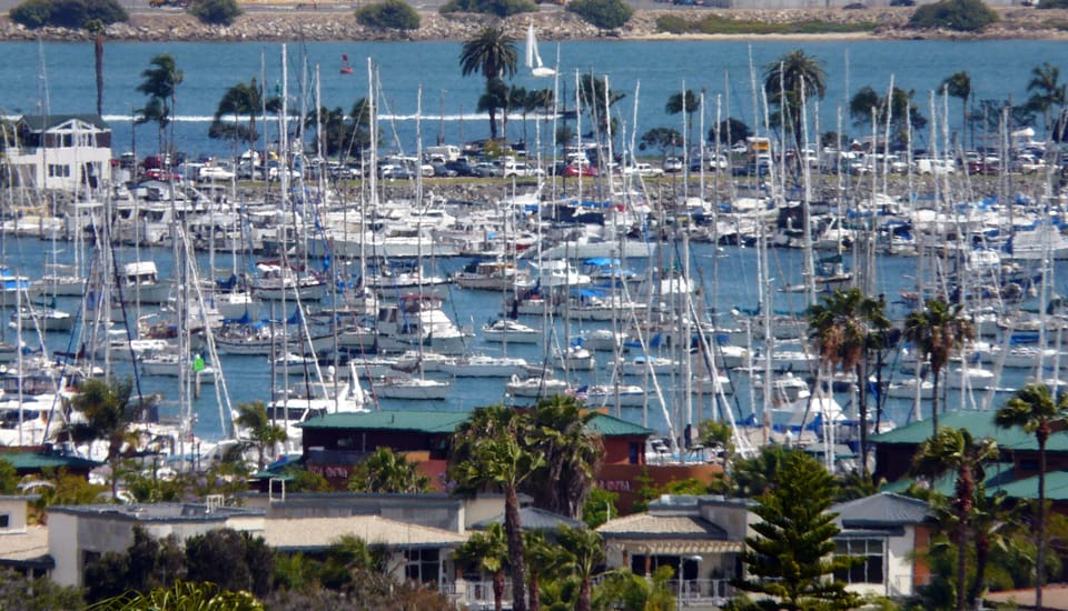 San Diego Bay at Shelter Island from Upper Deck
