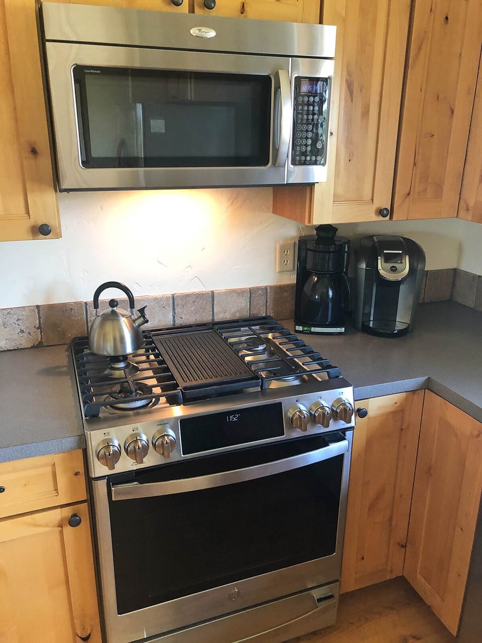Late model appliances and plenty of space to cook meals for your group.