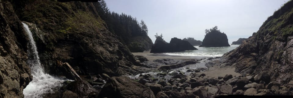 A secret beach near by.
