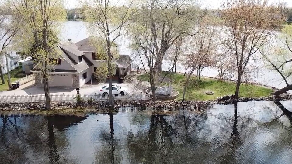 Enjoy privacy on the point with surrounding water views!