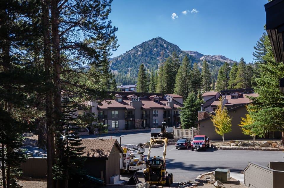 Summertime view of the slopes.