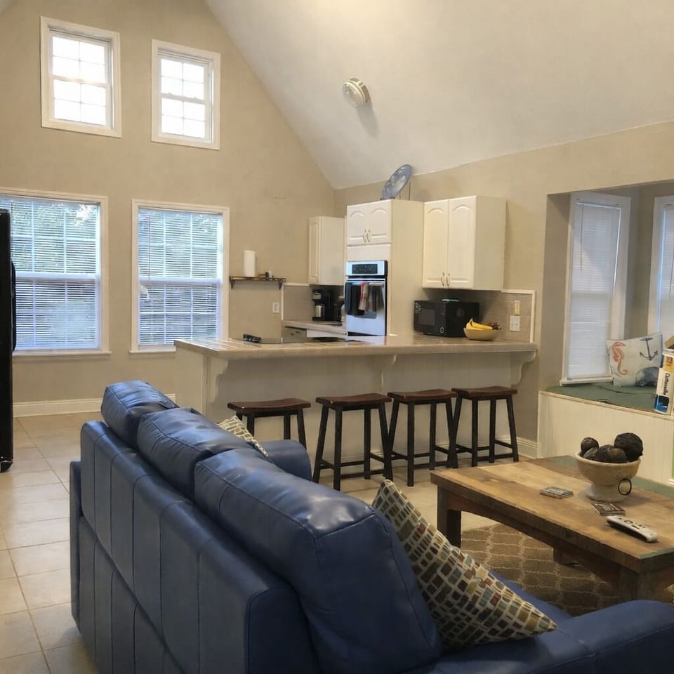 View from living to kitchen.