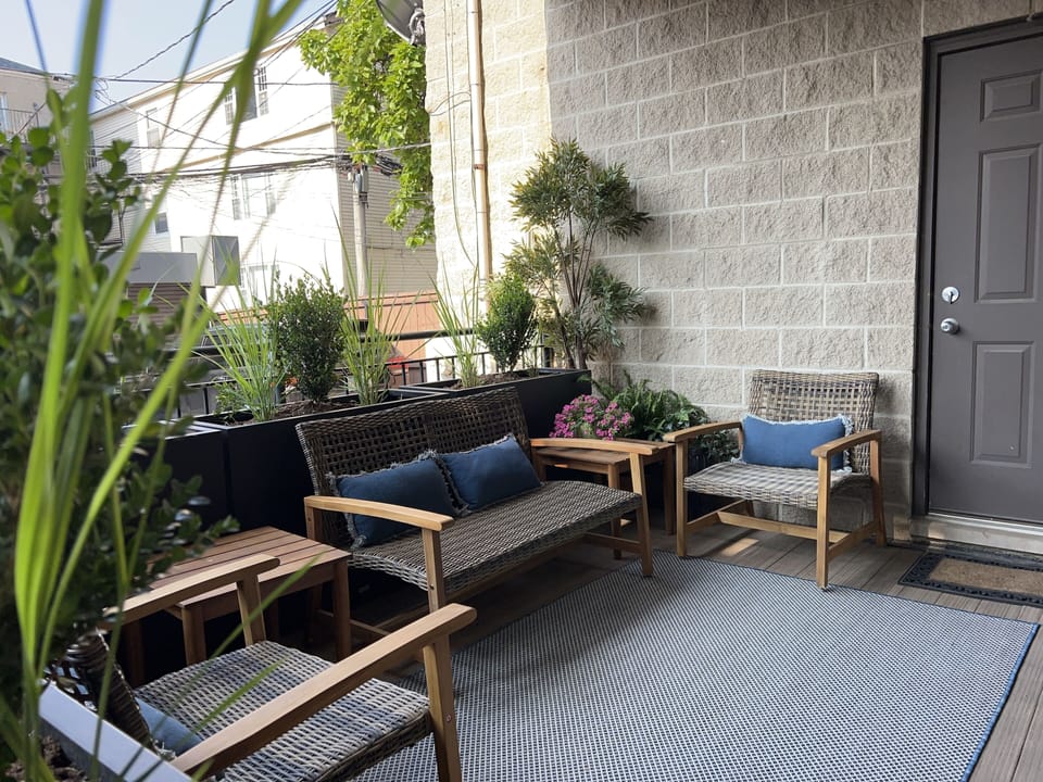 Back patio on main floor