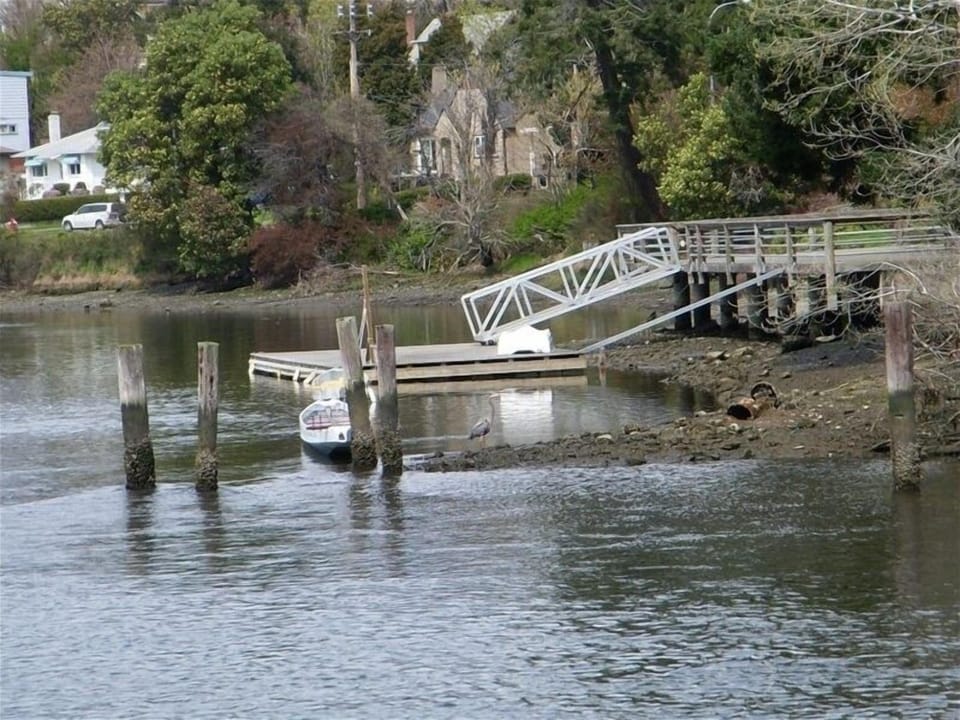 A wharf that you will see when walking on the Gorge walkway