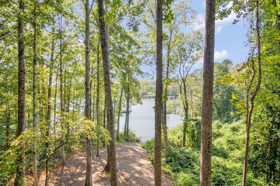 View of lake from upper deck