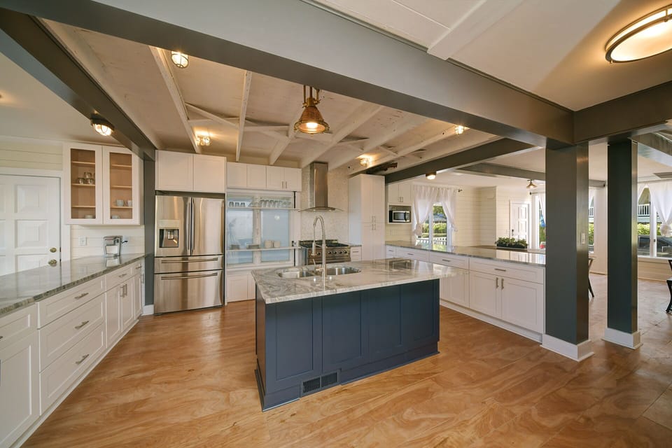 Another view of our large open kitchen