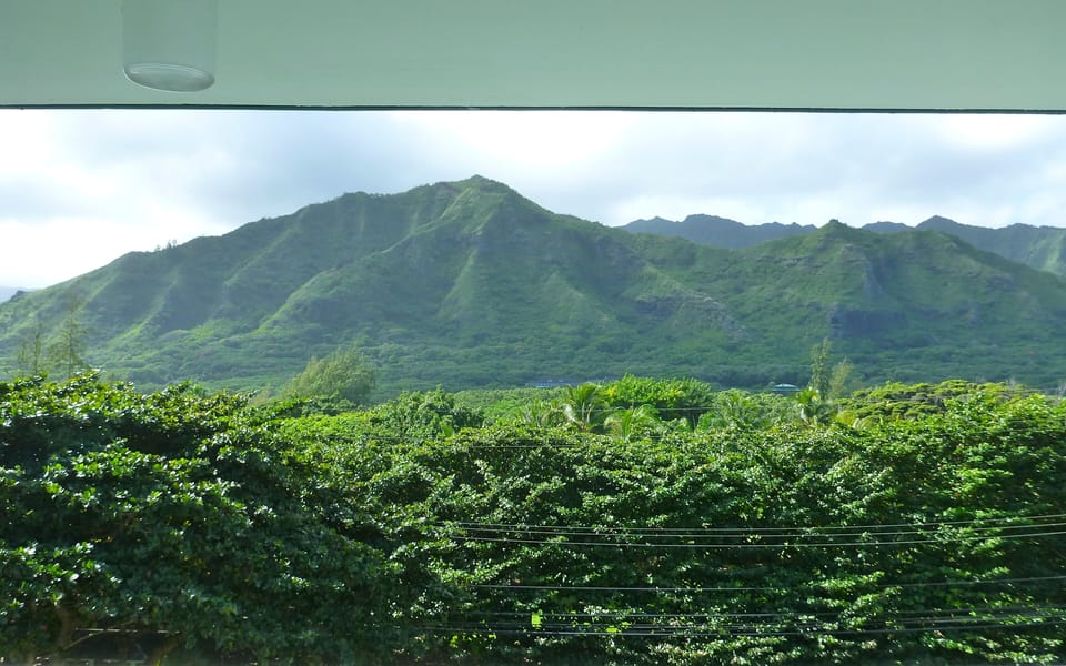 view from walkway to condo
