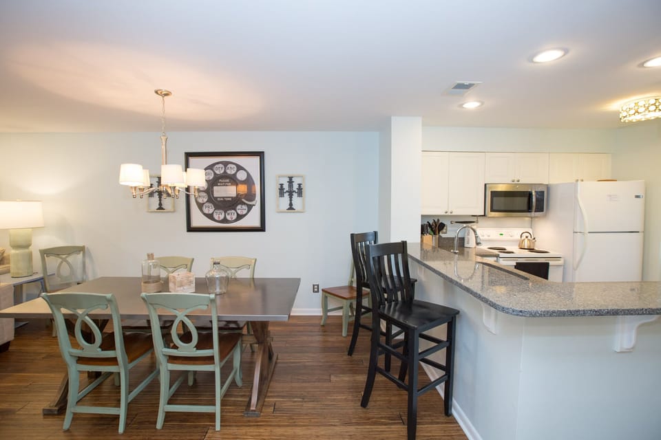 Dining and kitchen