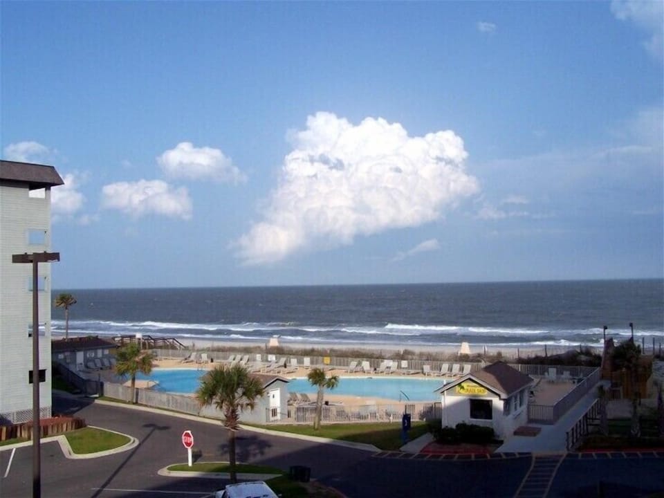 View from our condo on a beautiful sunny day--shade on balcony by noon