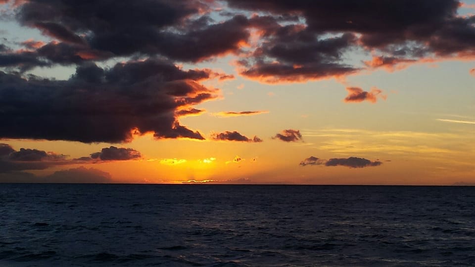 Sunset at Kamaole Beach, right across from the condo.