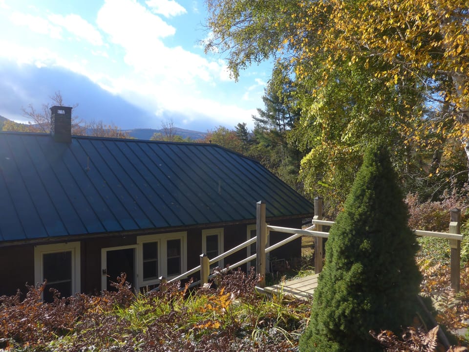 View of Catskill Mountains from lawn.  