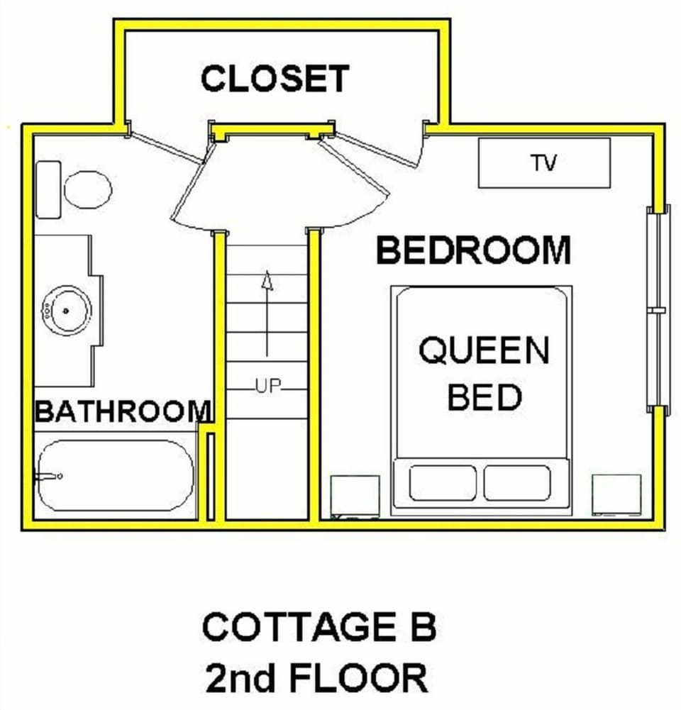 Cottage B 2nd Floor Plan