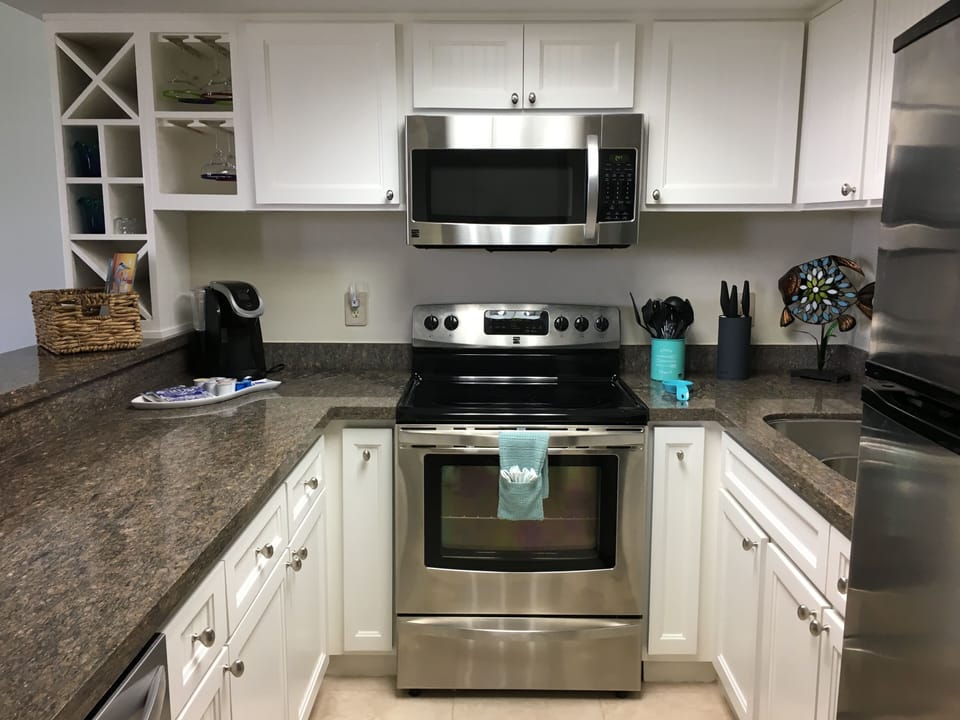 Kitchen with all Stainless Steel Appliances