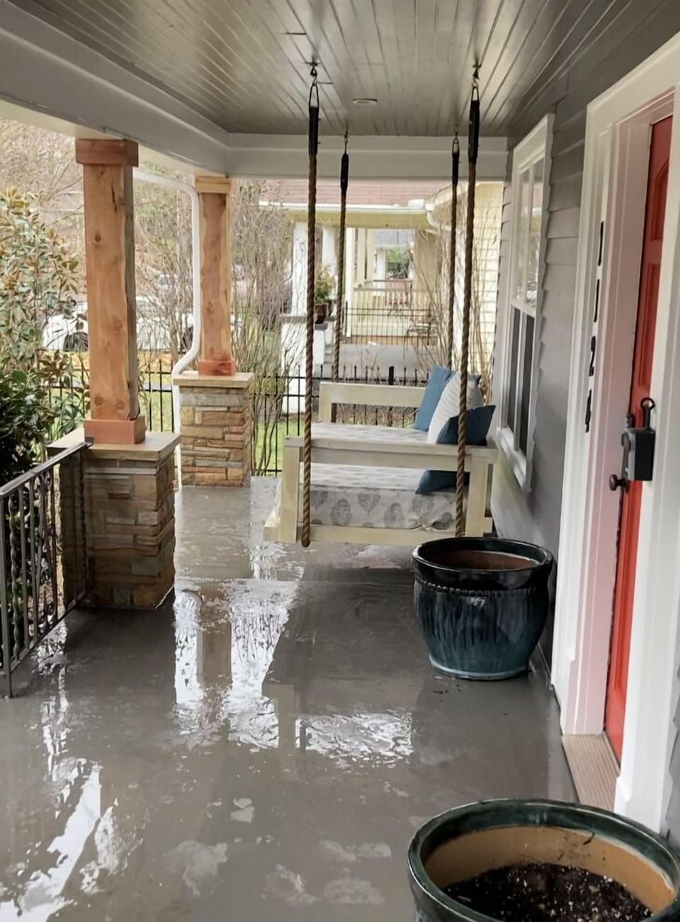 Newly renovated front Porch Area 