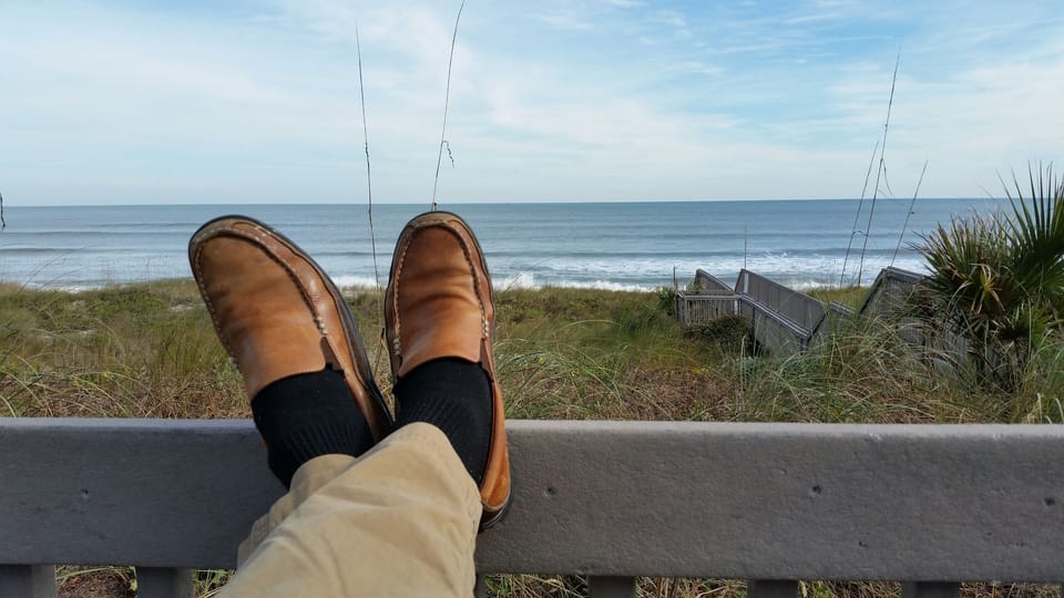 At the boardwalk to the beach. Relax in the most beautiful community in Florida