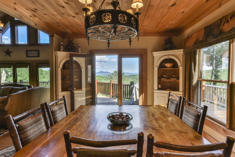 Dining room has seating for 8-10 with additional seating at the bar.