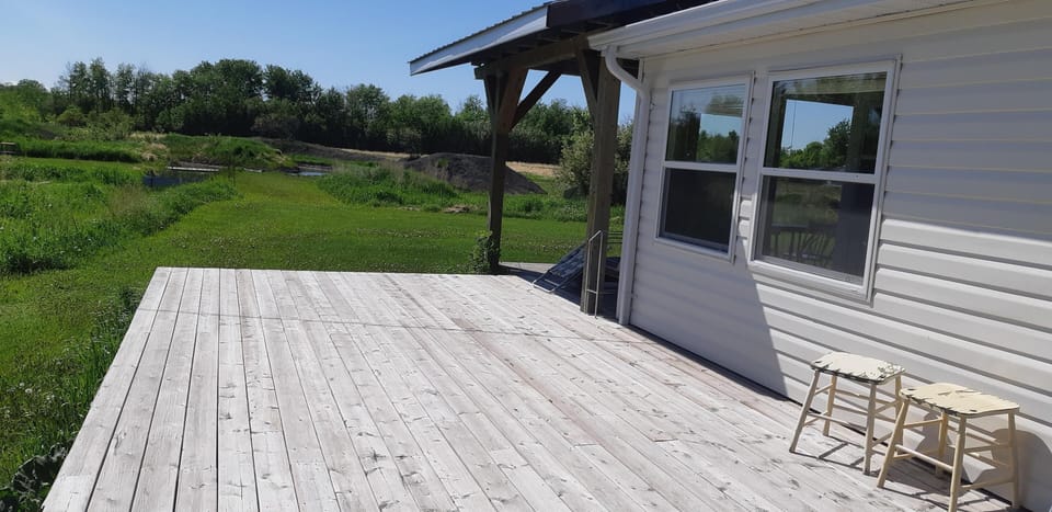 Beautiful views surround every side of the giant wrap-around deck.
