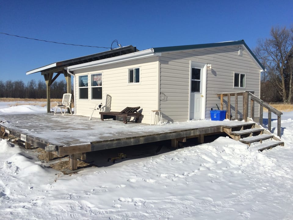 Cozy cabin on 45-acres right just minutes from Lake Winnipeg.