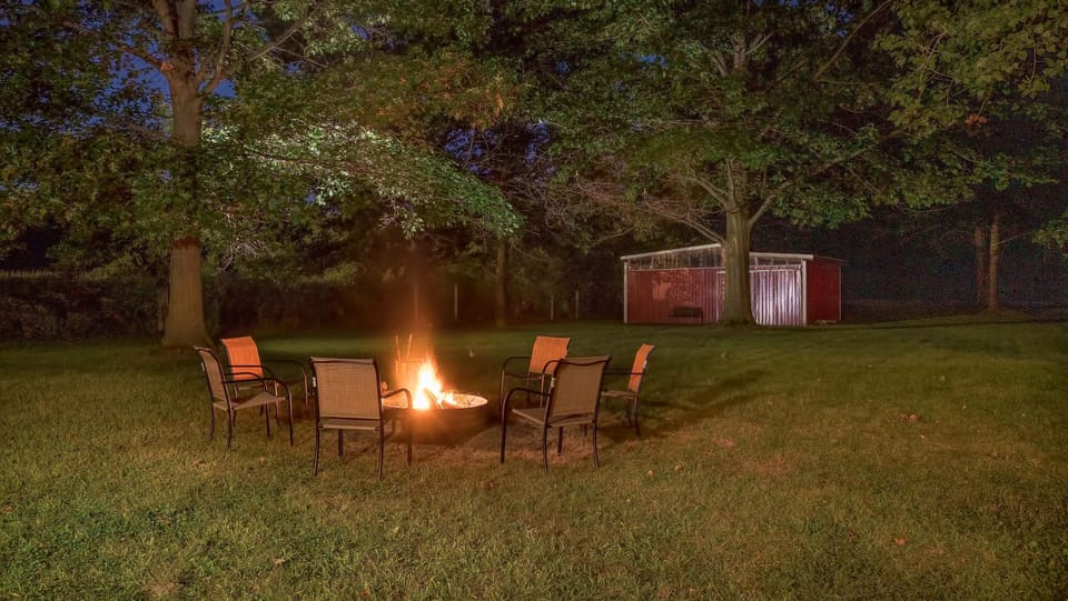 Fire Pit at Twilight