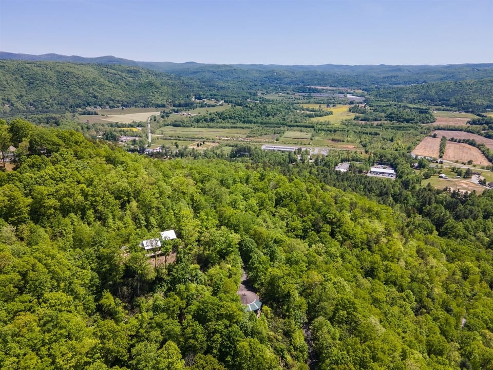 Aerial photo around house