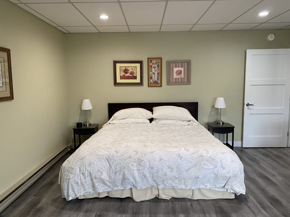 Bedroom 2 w/ king bed.  