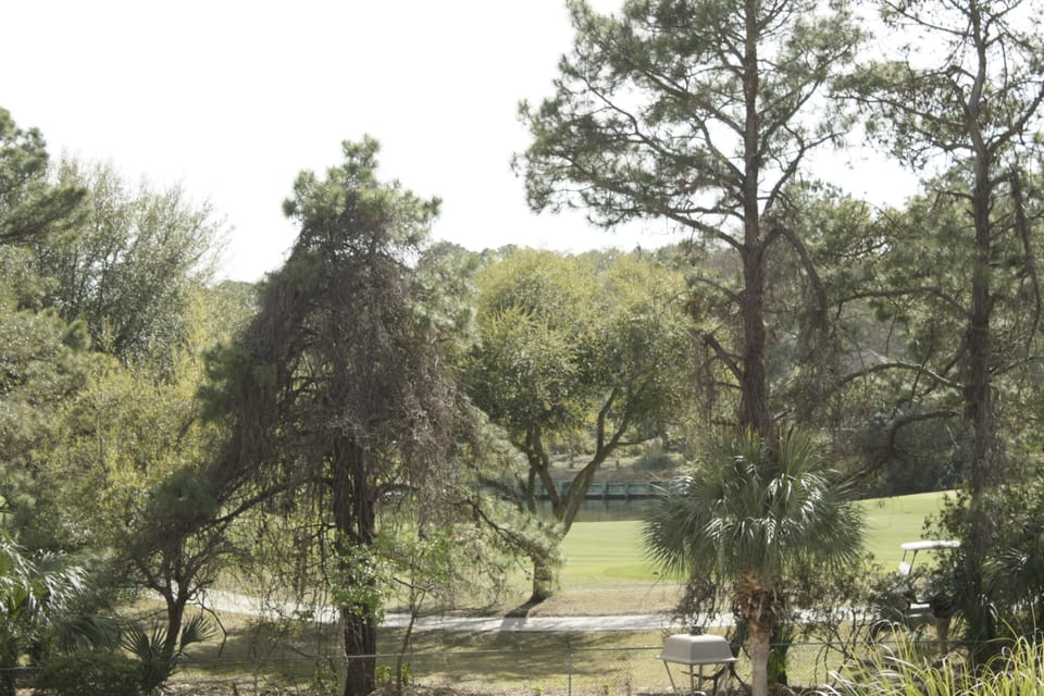 View of golf course from our balcony