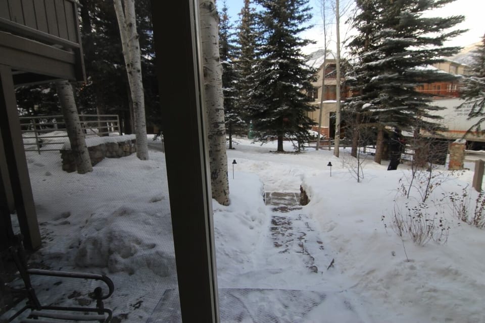 Another view, from the residence, where you ski-out or ski into the living room!