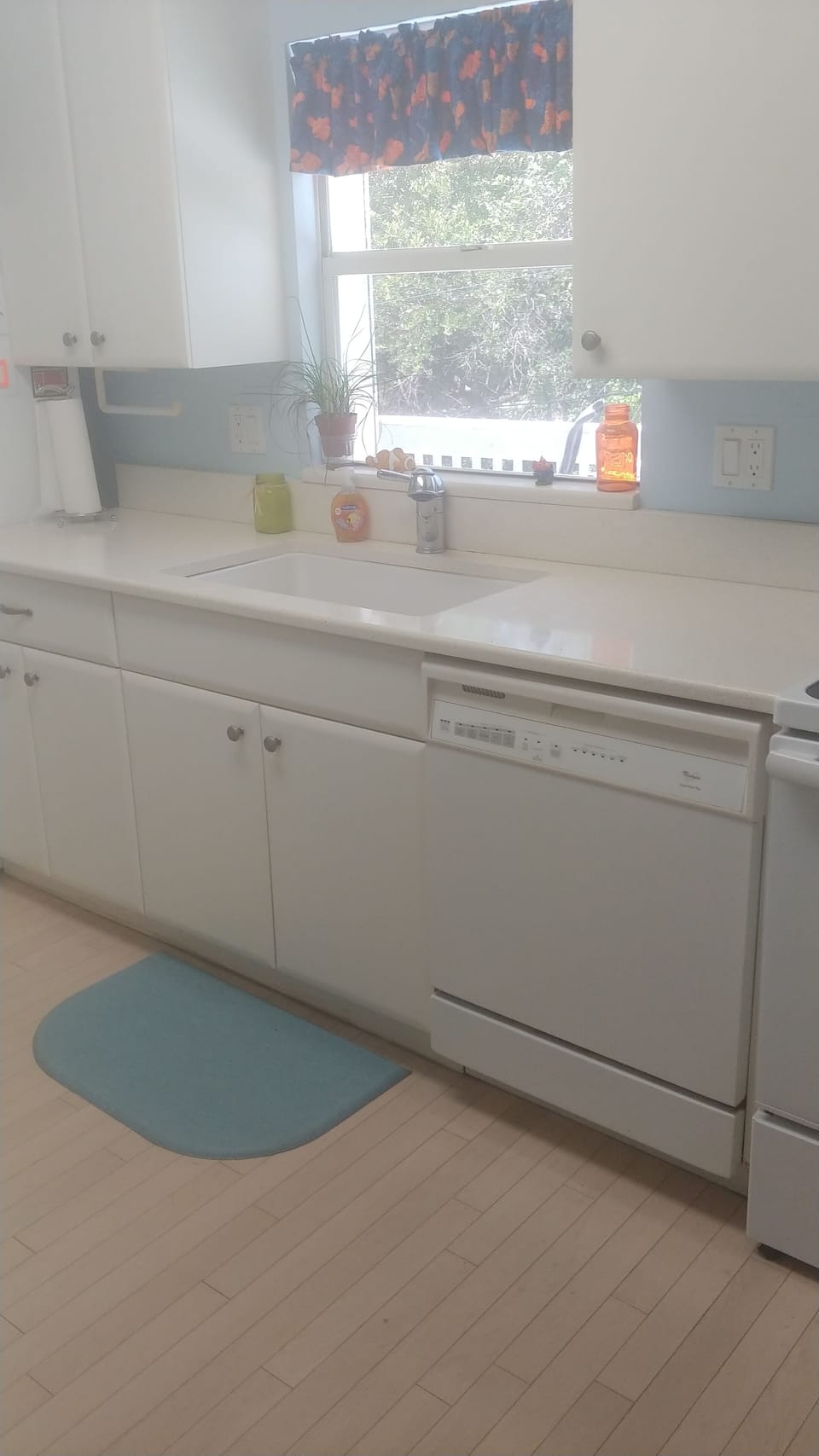 Gallery Kitchen overlooking pool and park.