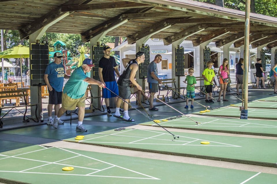 lakeside is famous for it shuffleboard, great family fun for everyone