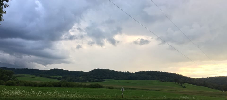 The view from the porch. Beautiful Garden Valley. 