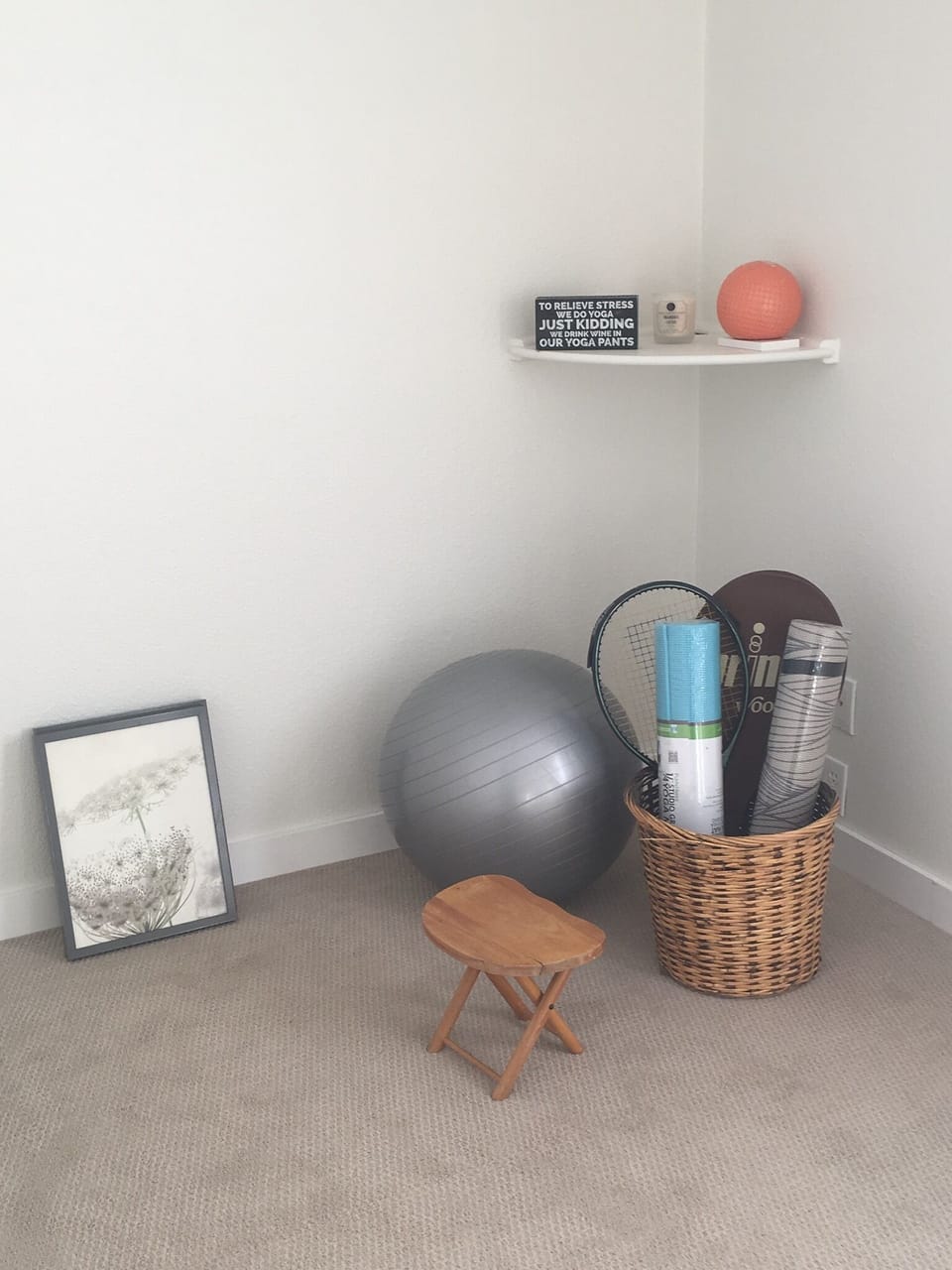 Yoga and exercise area 