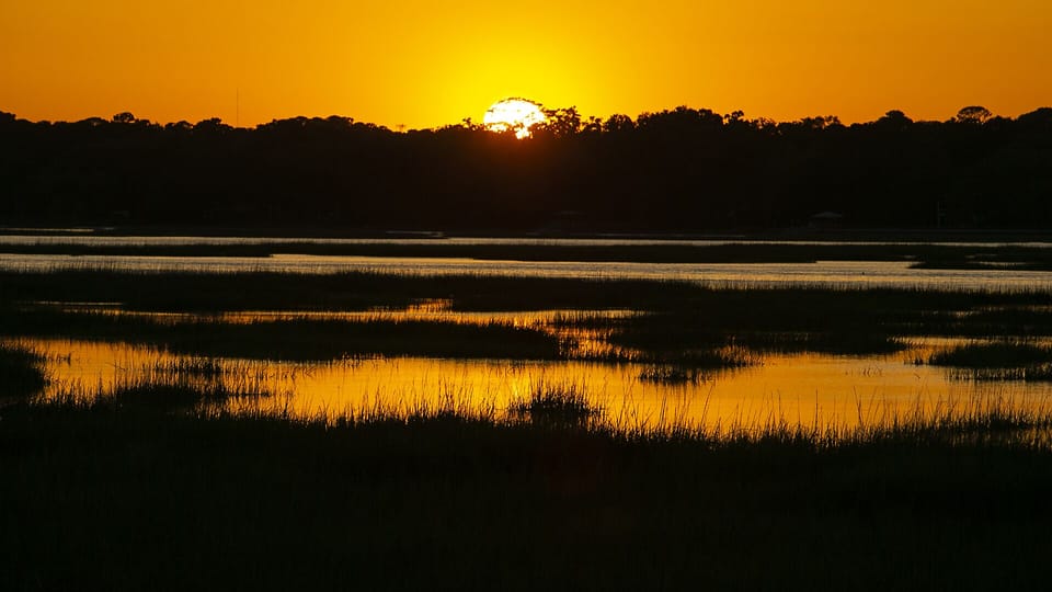 Sunset over the marsh