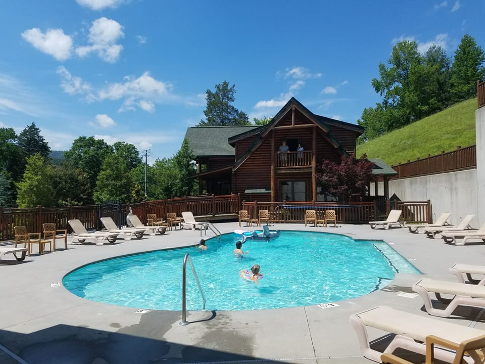 Community Pool. Our Cabin is only 1-2 min walk